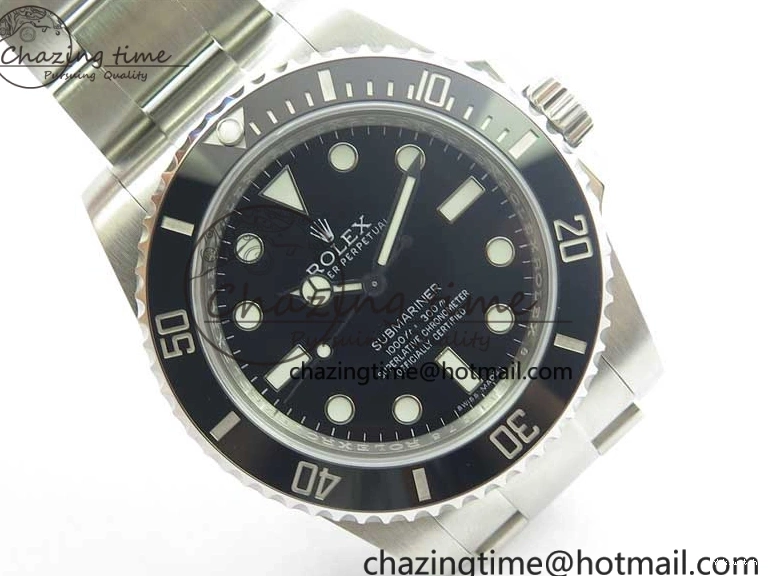 SS SA3130 Bracelet Submariner 114060 Noob Ceramic 904L 1:1 Black Case Best Edition No and Date V10 0209